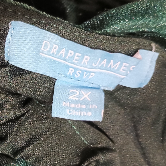 Draper James RSVP Plus Size Dress, Long Sleeve Tiered Bow Back Dress Size 2X - Picture 3 of 4